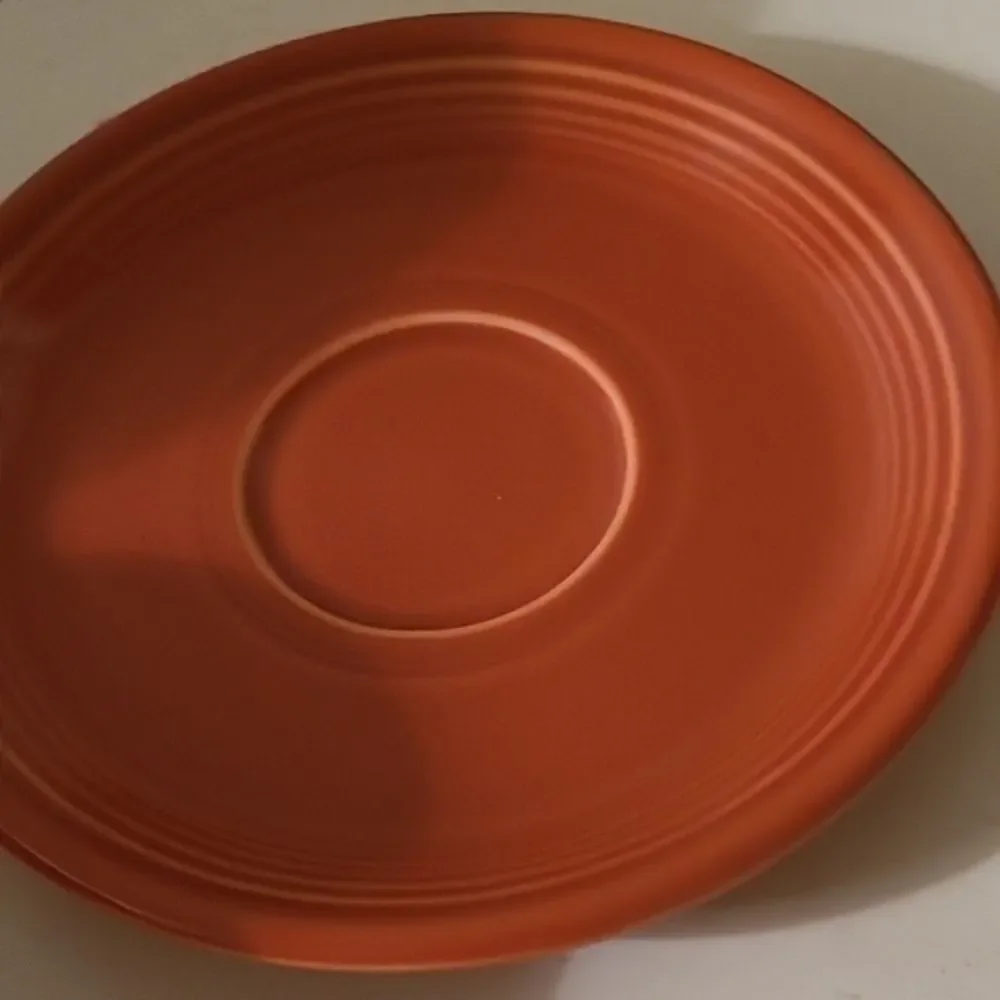 Fiestaware Red Cup and Saucer Set